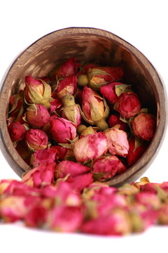 茶玫瑰花蕾。