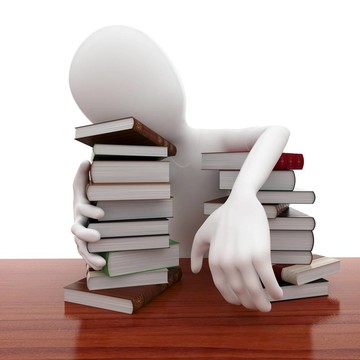 3D男子與書睡累