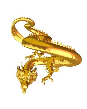 金色的中國龍