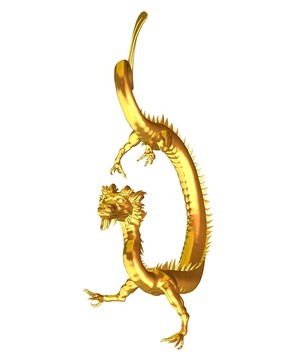 金色的中國龍