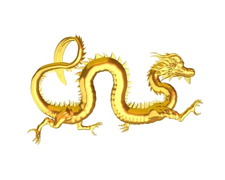 金色的中國龍
