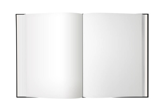 空白的打開的書離XL