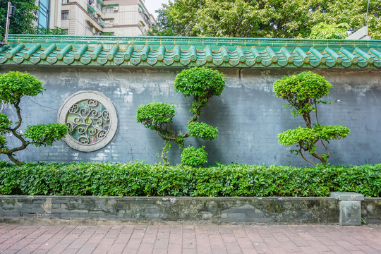 中式圍墻院墻
