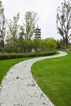 公園石板路小路觀光路
