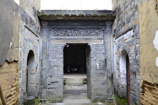 古建筑 門 磚雕