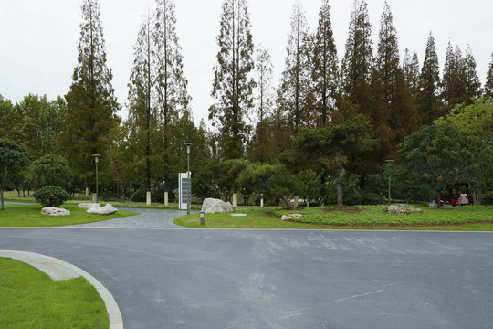 公園瀝青路小路觀光路