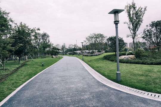 公園瀝青路小路觀光路