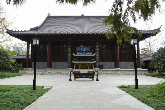 邳州桃花島公園關(guān)公殿