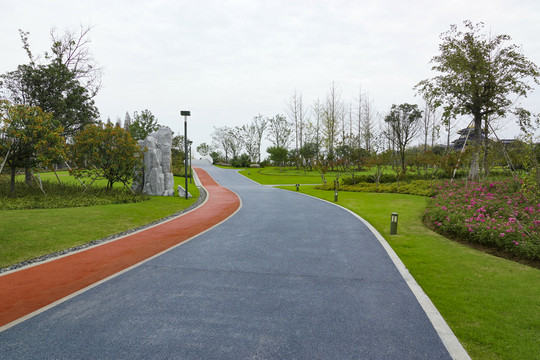公園瀝青路小路觀光路