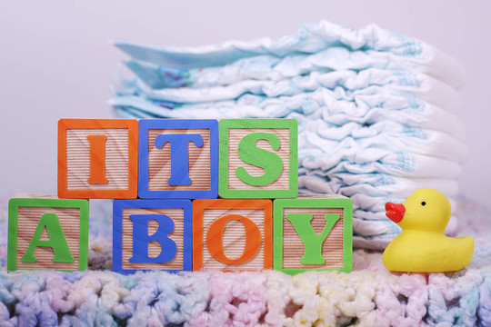 這是一個(gè)Boy Crochet Blanket