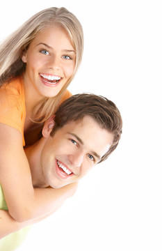 戀愛中的年輕夫婦