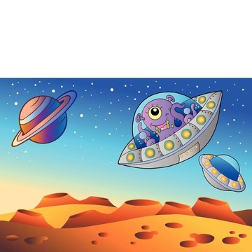 紅色星球的飛碟