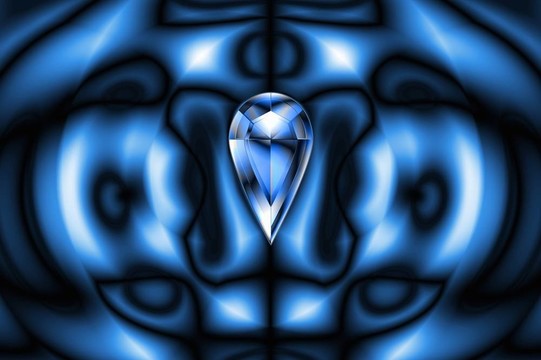 帶落鉆石的藍色設(shè)計