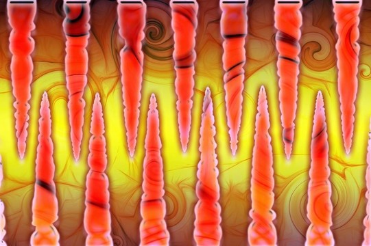 冰柱紅色幻想
