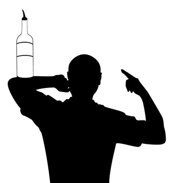 剪影的酒保