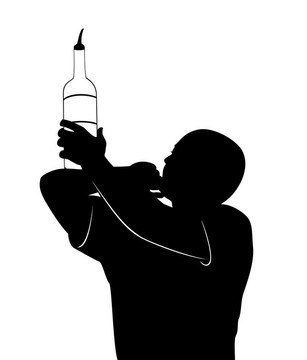 剪影的酒保