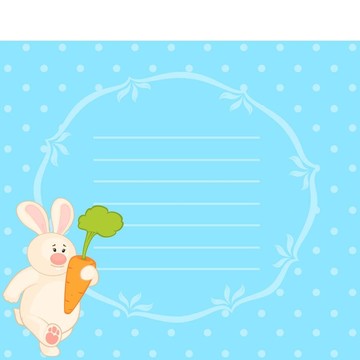 卡通小玩具兔子卡羅