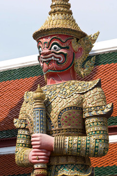 守護者雕像在玉佛寺