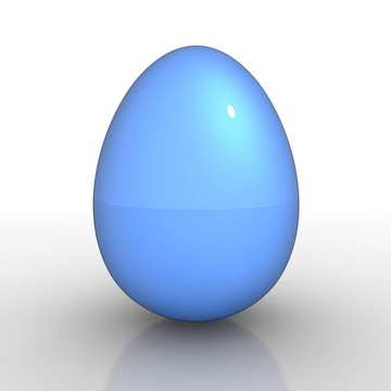 一个闪亮的蓝蛋