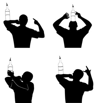剪影的酒保