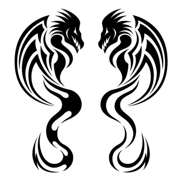 龍；部落紋身