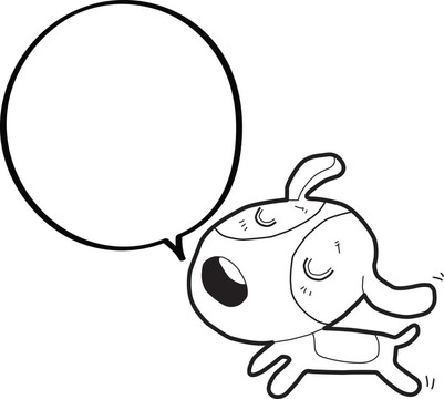 有語(yǔ)音泡泡的酷狗