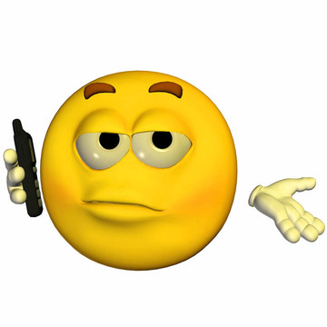 手機上的表情