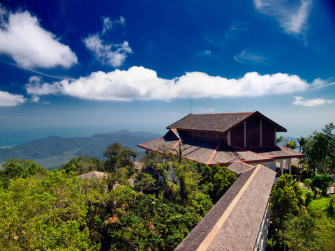 在Langkawi島的觀點。馬來西亞