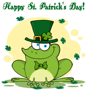 快樂的Leprechaun Frog