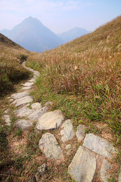 山上的石頭路