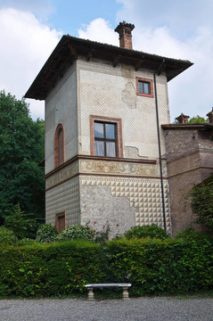 Grazzano Visconti的觀點。Emilia Romagna。意大利.
