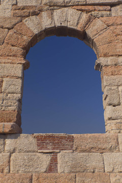 Arena di Verona（意大利）。垂直地.