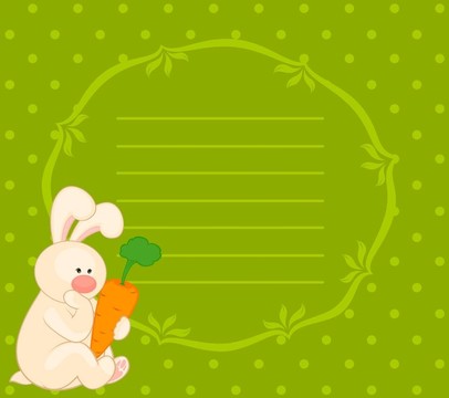 胡蘿卜小玩具兔子