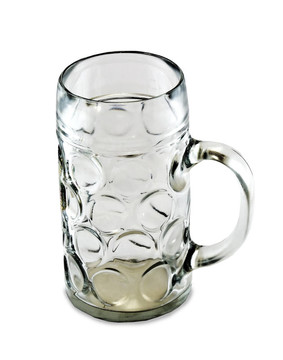 一個空的一升啤酒杯