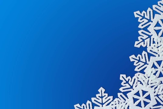 藍(lán)色背景與雪花邊框?？臻g的文字