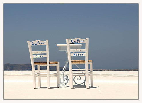 stoelen OP甚至dakterras