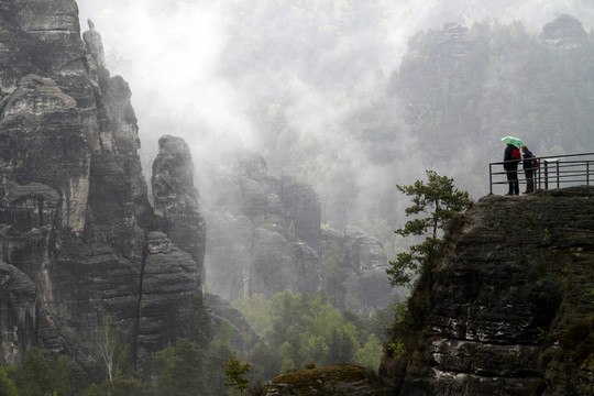 在薩克森BASTEI（德國）