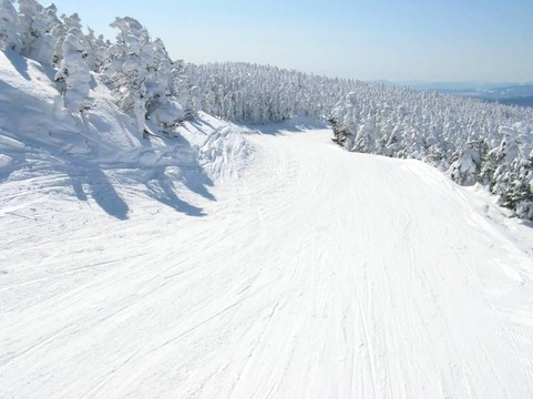 晴天滑雪道