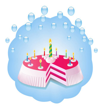 生日蛋糕。