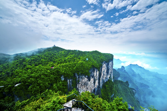 張家界山頂群山山脈