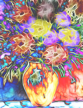 裝飾花瓶 合層