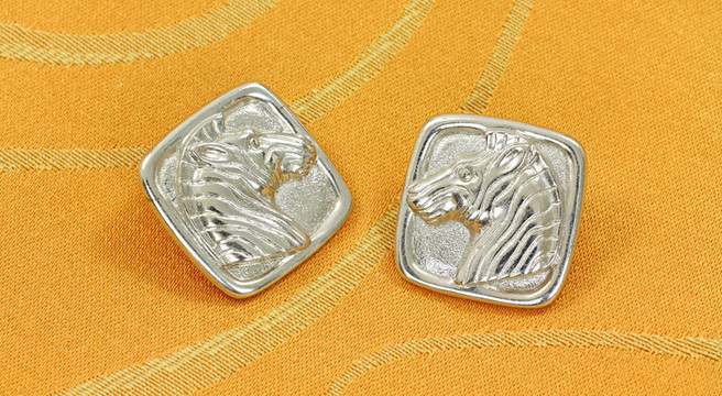 銀斑馬耳環(huán)