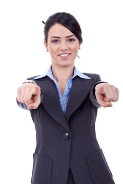 女人指著你