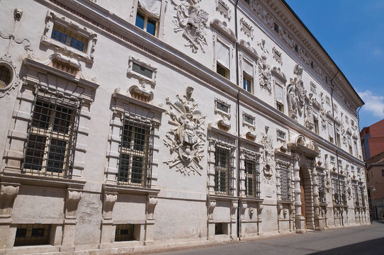 某宮。Ferrara。Emilia Romagna。意大利.
