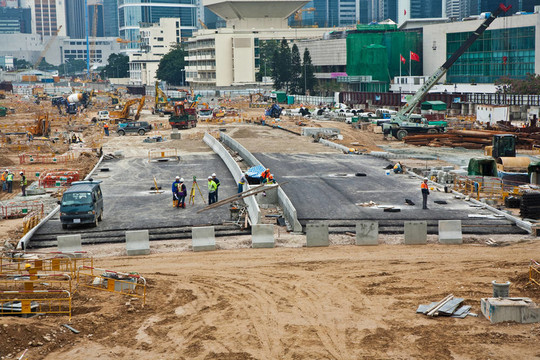 在香港中心的Victoria筑路