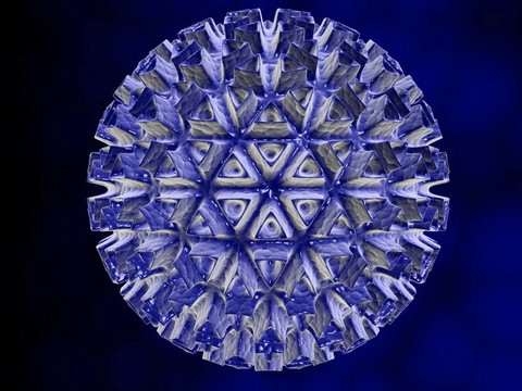 病毒；詳細的3D插圖