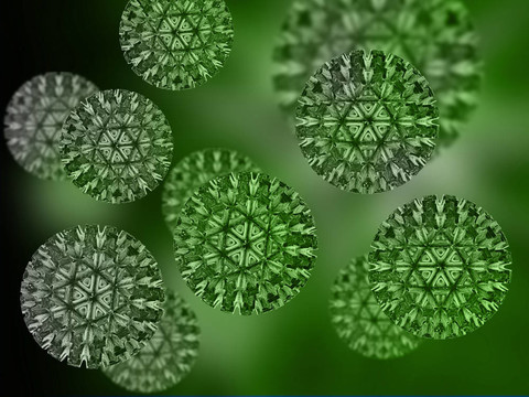 病毒；詳細(xì)的3D插圖