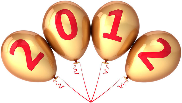 新年2012氣球金色