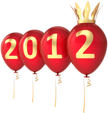 新年2012方氣球