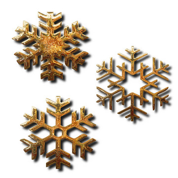 金色的雪花